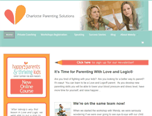 Tablet Screenshot of charlotteparentingsolutions.com